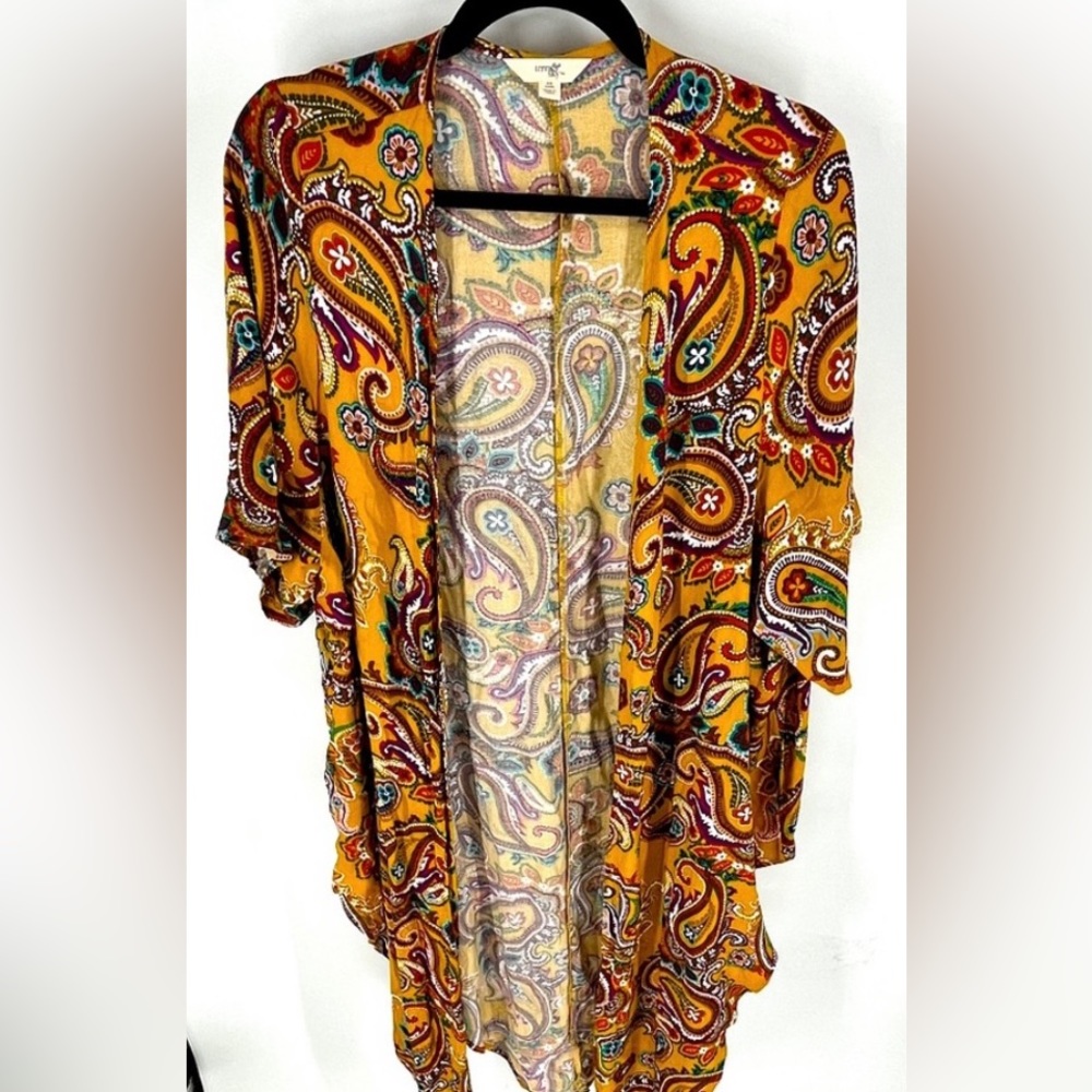 Terra & Sky Kimono Cover-Up 14W (0X) - Picture 1 of 4